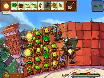 Plants vs. Zombies vzhled hry Plants vs. Zombies vzhled hry
