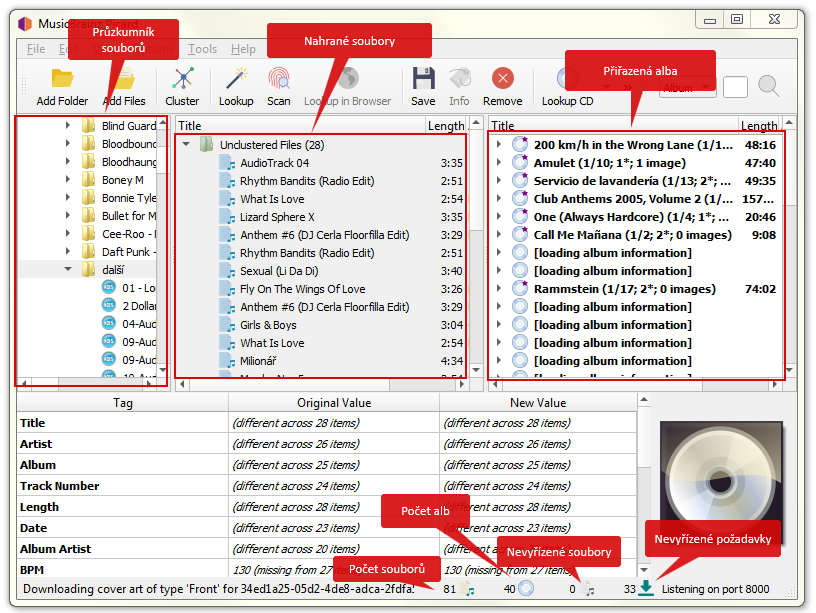 MusicBrainz Picard popis prostředí MusicBrainz Picard popis prostředí