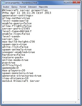 server.properties server.properties