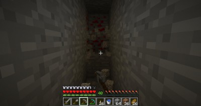 Redstone block před vytěžením Redstone block před vytěžením