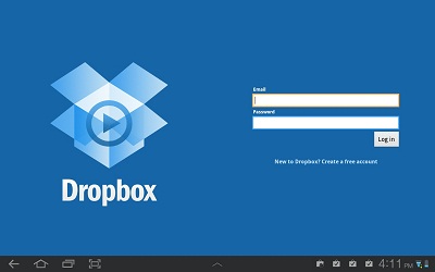 Dropbox rozhraní Dropbox rozhraní