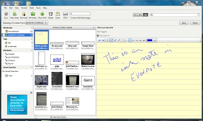Vzhled Evernote Vzhled Evernote