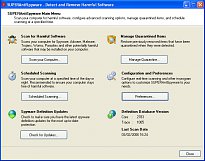 Výběr scanu SUPERAntiSpyware Free Edition Výběr scanu