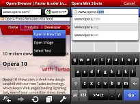 Vyhledávání Opera Mini (mobilní) Vyhledávání