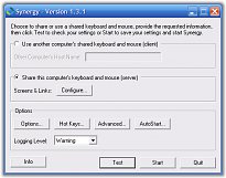 Synergy - Nastavení Synergy - Nastavení