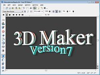 Vzhled verze 7 Xara 3D Maker Vzhled verze 7