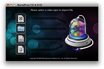 Aktuální vzhled programu Burn4Free Aktuální vzhled programu