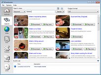 Hledání videa VDownloader Hledání videa
