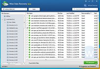 Základní vzhled Wise Data Recovery Základní vzhled