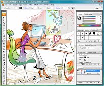 Nejen bitmapovou grafikou a Photoshopem je člověk živ, proto existuje i vektorový Illustrator Adobe Creative Suite 2 Nejen bitmapovou grafikou a Photoshopem je člověk živ, proto existuje i vektorový Illustrator