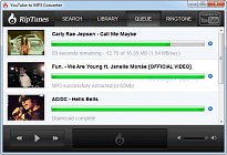 Správce stahování RipTunes YouTube to MP3 Converter Správce stahování