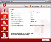 Statistika G DATA AntiVirus Statistika