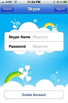 Verze pro iPad, iPhone Skype (mobilní) Verze pro iPad, iPhone