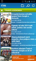 Verze pro Android ČTK (mobilní) Verze pro Android