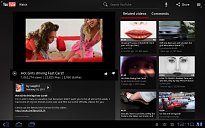 Tabletová verze YouTube (mobilní) Tabletová verze