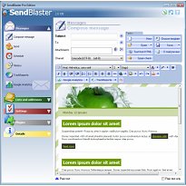 WYSIWYG editor SendBlaster WYSIWYG editor