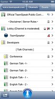 Pohodlná internetová komunikace Teamspeak 3 (mobilní) Pohodlná internetová komunikace