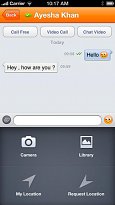 Posílání zpráv přes internet Nimbuzz Messenger (mobilní) Posílání zpráv přes internet