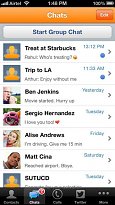 Skupinový chat Nimbuzz Messenger (mobilní) Skupinový chat