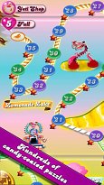 Velké množství levelů Candy Crush Saga (mobilní) Velké množství levelů