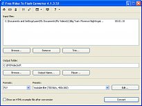 Práce s aplikací Free Video to Flash Converter Práce s aplikací