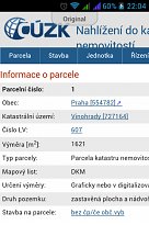 Podrobné informace iKatastr (mobilní) Podrobné informace