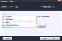 Nastavení AVG AntiVirus Free 2014 Nastavení