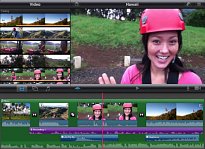 Časová linka iMovie (mobilní) Časová linka