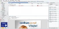 Vzhled programu Centrum mail Vzhled programu