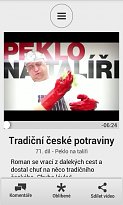 Oblíbený pořad Stream.cz (mobilní) Oblíbený pořad