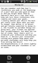 Text WinZip (mobilní) Text
