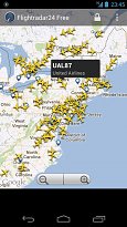 Západ USA Flightradar24 (mobilní) Západ USA