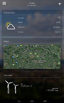 Mapa místa Yahoo Weather (mobilní) Mapa místa