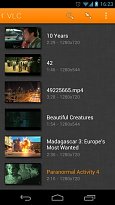 Seřazené filmy VLC (mobilní) Seřazené filmy