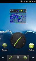 Meteoradar Widget Meteor (Počasí) » Meteoradar (mobilní) Meteoradar Widget