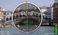 Landscape mód Smart Compass (mobilní) Landscape mód