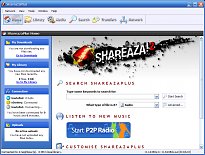 Vzhled programu Shareaza Vzhled programu