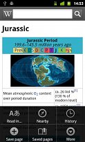 Přehled možností Wikipedia Mobile (mobilní) Přehled možností