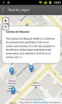 Informace o umístění Wikipedia Mobile (mobilní) Informace o umístění
