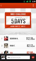 Challenge Nike+ Running (mobilní) Challenge