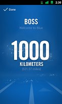 Dosažení 1000 km Nike+ Running (mobilní) Dosažení 1000 km