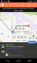 Pěší navigace Moovit (mobilní) Pěší navigace