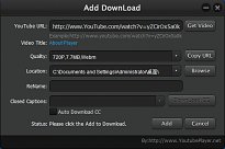Nastavení YouTubePlayer Nastavení