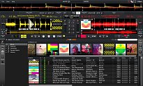 Vzhled programu Cross DJ Free Vzhled programu