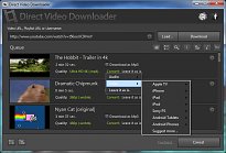 Konkrétní zařízení Direct Video Downloader Konkrétní zařízení