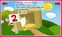 Snášení vajíčka Farm Friends: First Numbers and Animals (mobilní) Snášení vajíčka
