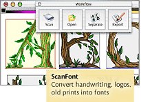 Funkce ScanFont Funkce