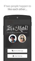 Vzájemná shoda Tinder (mobilní) Vzájemná shoda