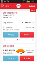 Demo verze Era smartbanking (mobilní) Demo verze
