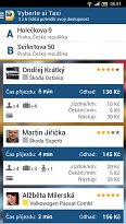 Výběr taxi Liftago Taxi (mobilní) Výběr taxi